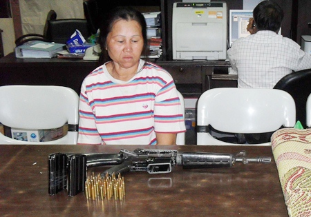 Parkong Kamdee has been charged with illegal weapons possession and carrying a loaded gun into a public place.